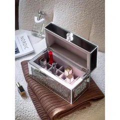 Hộp đựng đồ mỹ phẩm tráng gương 21 ngăn