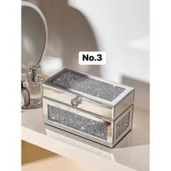 Hộp đựng đồ mỹ phẩm tráng gương 21 ngăn