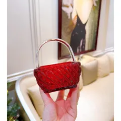 Giỏ kẹo pha lê 10cm đỏ