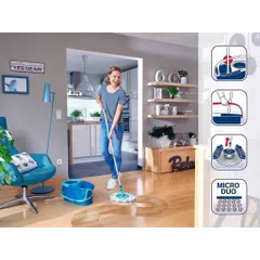 [MADE IN EU] CÂY LAU NHÀ LEIFHEIT 52102 TWIST ERGO MOBILE