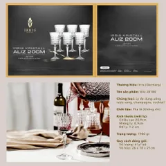 SET 6 LY PHA LÊ IRRIS KIM CƯƠNG 270ML