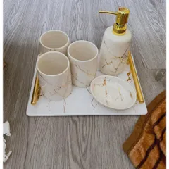 Set nhà tắm vân đá cẩm thạch