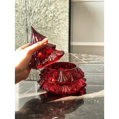 Thố phale hình cây thông Noel Tree Bohemia 16,5cm