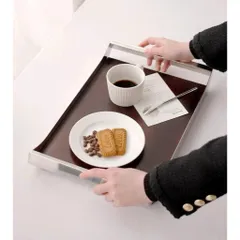 KHAY TRÀ TAY CẦM INOX STYLE EUROPE