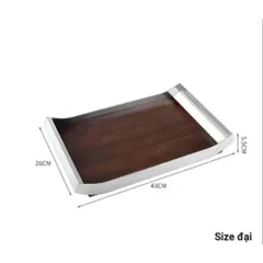 KHAY TRÀ TAY CẦM INOX STYLE EUROPE