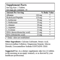 Super Albumi 500mg - Giúp tăng cường chức năng gan, cung cấp năng lượng cho người sức khỏe yếu, bồi bổ cơ thể, 100 viên sản xuất Mỹ