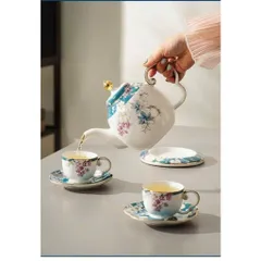 Bộ Ấm Chén Sứ Cao Cấp Tân Cổ Điển