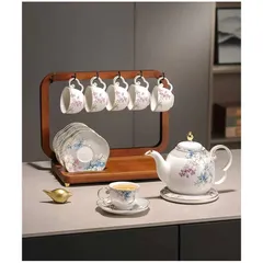 Bộ Ấm Chén Sứ Cao Cấp Tân Cổ Điển