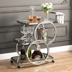 Bar cart 3 tầng Hausfame