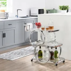 Bar cart 3 tầng Hausfame