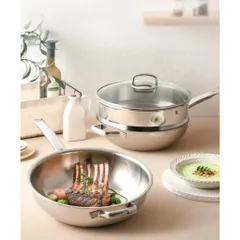 CHẢO SÂU LÒNG WMF WOK 30CM KÈM VUNG KÍNH