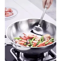CHẢO SÂU LÒNG WMF WOK 30CM KÈM VUNG KÍNH