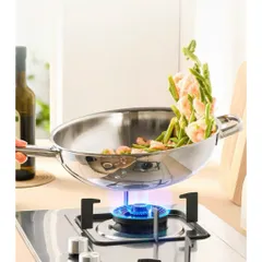 CHẢO SÂU LÒNG WMF WOK 30CM KÈM VUNG KÍNH