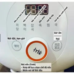 Nồi Cơm Tách Đường Lacuzin Hàn Quốc ,Bảo HÀnh 12 Tháng