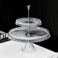 KHAY PHA LÊ 2 TẦNG CROWN JEWEL GLASS WARE