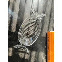 Khay Pha Lê Bohemia hình kẹo 34.5cm