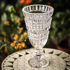 Bình hoa pha lê cao cấp có chân cao 30cm