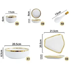 Bộ đồ ăn Vidcor cao cấp 33 món