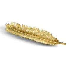 Khay đựng bánh Sago Palm Bread Plate Gold