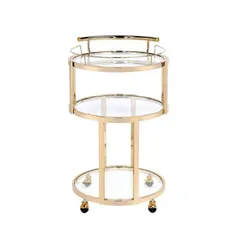 Bar cart Safavieh tròn 3 tầng