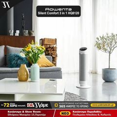 Quạt Tháp Rowenta 3in1 HQ8120 2 Chiều Nóng Lạnh Kèm Lọc Không Khí (Hàng Đức)