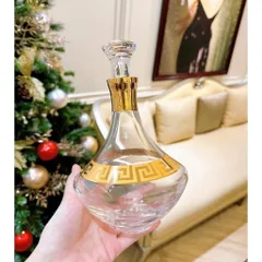 Bộ bình rượu ly mạ vàng 24k