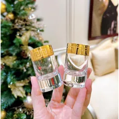 Bộ bình rượu ly mạ vàng 24k