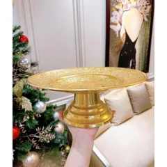 Chân bồng hoa quả dát vàng 9999