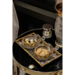 [Model 2023] Set pha lê mài mạ vàng BOHEMIA