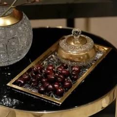 [Model 2023] Set pha lê mài mạ vàng BOHEMIA