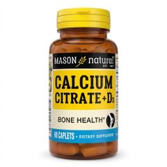 (Hàng nhập khẩu) Viên Uống Bổ Sung Canxi hữu cơ Citrate + D3 Mason Natural của Mỹ