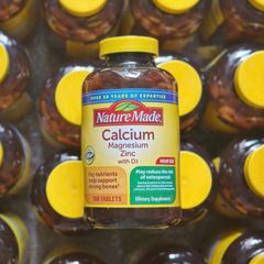 Viên uống Nature Made Calcium Magnesium Zinc with D3 |300 viên| Kích thích hình thành xương & Phòng chống loãng xương [S/P Chuẩn Mỹ]
