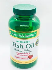 Viên uống dầu cá trợ tim, sáng mắt Nature’s Bounty Fish Oil 1400mg 130 V