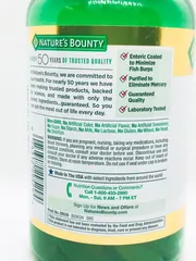 Viên uống dầu cá trợ tim, sáng mắt Nature’s Bounty Fish Oil 1400mg 130 V