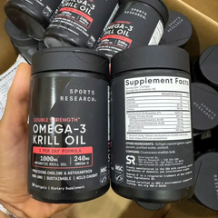 Dầu nhuyễn thể Sports Research Omega-3 Krill Oil 1000mg 90V