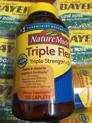 Nature Made Triple Flex Triple Strength + D3, một loại thực phẩm chức năng hỗ trợ xương khớp  200 viên