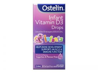 Ostelin Infant Vitamin D3 Drops cho trẻ em sơ sinh 2.4ml của Úc