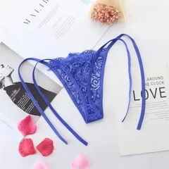 Quần Lót Lọt Khe Quần Chíp Nữ Buộc Dây Hông Sexy Gợi Cảm - T305 Xanh Pha Lê