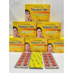 Vitamin C 500mg Hộp 100 viên tăng cường sức đề kháng