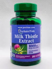 Viên uống bổ gan Milk Thistle hộp gan xanh MỸ 180 viên