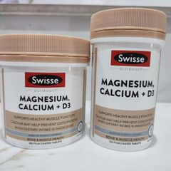 Viên uống Swisse Ultiboost Magnesium , Calcium + D3 |120 & 180 viên| Nâng cao sức khỏe cơ bắp & Phòng chống loãng xương [S/P Chuẩn Úc]