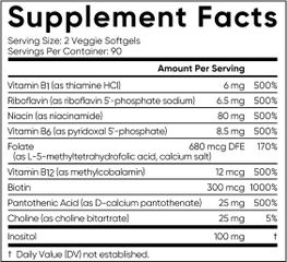 Viên Uống Bổ Sung Vitamin B Complex Sports Research Hỗ Trợ Sức Khỏe Tuần Hoàn Máu Thần Kinh Khoẻ Mạnh - YoungFit