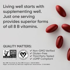 Viên Uống Bổ Sung Vitamin B Complex Sports Research Hỗ Trợ Sức Khỏe Tuần Hoàn Máu Thần Kinh Khoẻ Mạnh - YoungFit