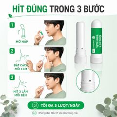 Ống Hít Tinh Dầu Puressentiel Resp OK 1ml, 19 Tinh Dầu, Menthol & Camphor, Từ 7 Tuổi, Made in France