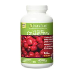 Cranberry Trunature 650mg - Hỗ trợ viêm đường tiết niệu bổ thận lọc thận 140 viên sản xuất Mỹ