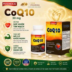 Co- enzym Q10 30MG hộp 30 viên PHARMEKAL – USA
