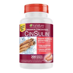 Cinsuline Trunature - Hỗ trợ cần thiết cho người tiểu đường ổn định lượng đường Glucose trong máu 200 viên sản xuất Mỹ