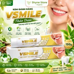 Kem Đánh Răng Vsmile 150g - Hương Cà Phê Bạc Hà, Làm Sạch Răng, Hơi Thở Thơm Mát, Bảo Vệ Nướu, Chăm Sóc Răng Miệng Tự Nhiên