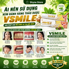 Kem Đánh Răng Vsmile 150g - Hương Vị Cà Phê Thơm Mát, Bảo Vệ Răng Miệng, Sạch Mảng Bám, Hơi Thở Tươi Mát Suốt 24 Giờ