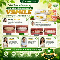Kem Đánh Răng Vsmile 150g - Hương Vị Cà Phê Thơm Mát, Bảo Vệ Răng Miệng, Sạch Mảng Bám, Hơi Thở Tươi Mát Suốt 24 Giờ